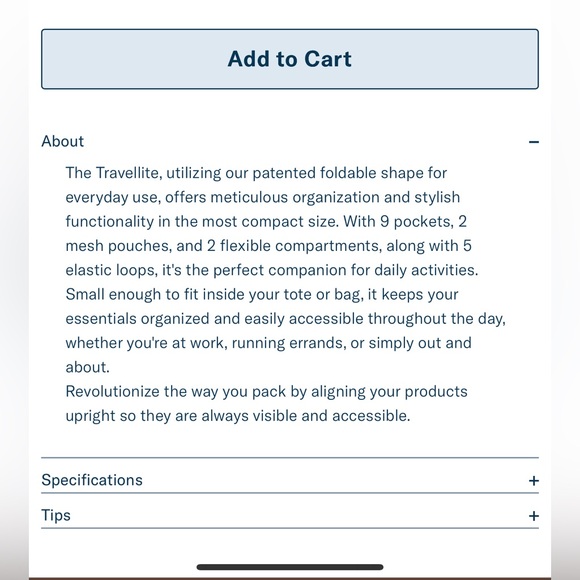 Parallelle The Small Bisque Traveller Makeup Organizer - Picture 10 of 11